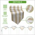 thumbnail image 5 of Beige White Striped Table Runner Linen Burlap Table Runner 90 Inches Long Modern Beige Stripes Farmhouse Dresser Scarves for Kitchen Island Coffee Dining Room Party Wedding Holiday Decoration 13"x90", 5 of 8