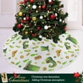 thumbnail image 6 of Coolnut St. Patrick's Day Clover Christmas Tree Skirt Tree Skirt for Holiday Party Home Christmas Day Ornaments48", 6 of 6