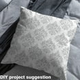 thumbnail image 2 of jejeloiu Baroque Gothic Theme Fabric by the Yard 2 Yards,Damask Print Room Decor Fabric by the Yard,White Jacquard Fabric for Sewing For Adults,Ultra Soft Bedroom Decoration, 2 of 6