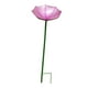 thumbnail image 5 of Bebedero para pájaros, comedero para pájaros, metal, resistente a la intemperie, decoración para jardín, fácil de usar, abeja Rosa, 5 of 9