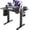 Black, variant on YDN Electric Standing Desk, Adjustable Height Stand up Desk, 40 x 24 Inches Sit Stand Home Office Desks, White Frame/White Top