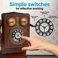 thumbnail image 3 of Soporte de pared clásico vintage con cable Pyle, diseño retro, 3 of 4