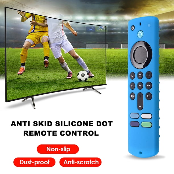 Cubierta de control remoto con cordón para Fire TV Stick de 3.ª generación (azul claro)