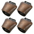 thumbnail image 1 of Unique Bargains 1.9 x 3.5 x 1.9' Mini Cow Bells, 4 Pcs, Red Patina, 1 of 5