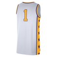 thumbnail image 3 of Men's Nike #1 White LSU Tigers Replica Basketball Jersey, 3 of 3