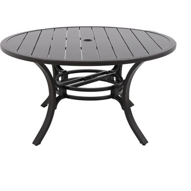 Sunvilla L1254RD01FPCN Center Ring Slats Outdoor 54 in. Round Dining
