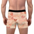thumbnail image 5 of Ousvtion Saving Valentine's Day Mens Trunks Love Heart Print Boxer Briefs Valentines Rose Boxers Underwear Comfort Soft Brief Gift for Men Deals,A08-Pink,Small, 5 of 5
