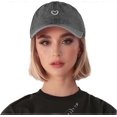 thumbnail image 2 of Womens Baseball Cap Vintage Washed Cotton Love Heart Embroidered Adjustable Summer Hat Gifts, 2 of 4