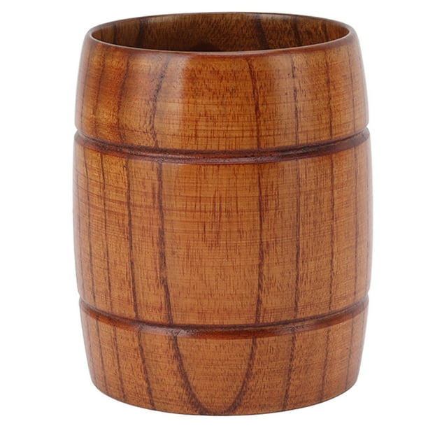 Taza De Cerveza De Madera, Evita Quemaduras Taza Para Beber De Madera Ergonómica 300 Ml Con Para Cocina Para Cerveza