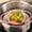 Pink, variant on Food Grade Silicone Steamer Rack, Heat Resistant Round Silicone Steam Tray with Double Handles for Veggie Bun Cooking