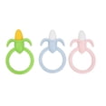 thumbnail image 1 of Juego de 3 mordedores de maíz de silicona para bebés, juguetes calmantes para la dentición, regalos de entrenamiento para bebés., 1 of 14