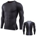 thumbnail image 5 of Men's Sports T-shirts Jersey Strechy Tops Tee Long Sleeve Rashie, 5 of 5