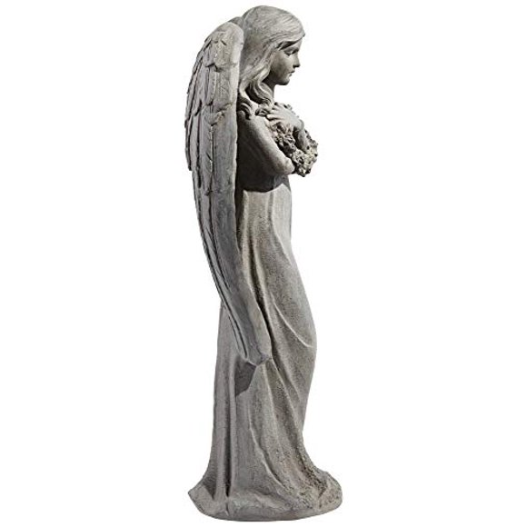 John Timberland Statue Victorienne d'Angle Debout pour Extérieur Sculpture de 25 Pouces de Hauteur pour Cour Jardin Patio Terrasse Entrée de Maison Couloir