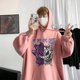 thumbnail image 4 of suéter de los hombres de la primavera y el otoño más el fertilizante más el tamaño de la tendencia de la marea de la marca suelta guapo ins salvaje estilo hong kong casual Chamarra otoñopangjing, 4 of 4