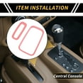 thumbnail image 2 of Unique Bargains 1 Set Center Console Gear Shift Ring Panel Cover Trim for Jeep Wrangler JK JKU 2011-2017 Gear Shift Panel Decor Cover Sticker ABS Pink, 2 of 6