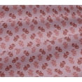 thumbnail image 5 of oneOone Georgette Viscose Fabric Leaves & Floral Block Printed Fabric 1 Yard 42 Inch Wide, 5 of 5