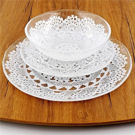Red Pomegranate Collection 7056-0 Lille Dinnerware Set - 12 Piece