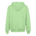 thumbnail image 5 of Satingcolo Womens Hoodies Zip Up Casual Long Sleeve Oversized Hoodie Y2K Full Zipper Preppy Sweatshirts Jackets,Green 2XL, 5 of 5