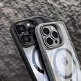 thumbnail image 4 of New Lens Metal Bracket Phone Case For iPhone 15 14 13 12 11 Pro Max Plus Magsafe Magnetic Clear Independent Lens Protect Cover, 4 of 7