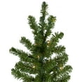 thumbnail image 4 of 6.5' Pre-Lit Canadian Pine Slim Artificial Christmas Wall Tree Clear, 4 of 9