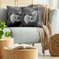 thumbnail image 5 of Ambesonne Grey Throw Pillow Cover 2 Pack, Mother and, 20", Charcoal Grey Pale Grey, 5 of 7