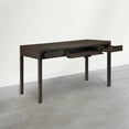 thumbnail image 3 of Simpli Home Hollander 60 inch Wide Solid Wood Writing Desk, Dark Brown Walnut, 3 of 6