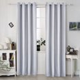 thumbnail image 5 of Ctnporpo Curtains Silver Grey Faux Silk Curtains Gray Curtains for Bedroom 34 X 84 Inch Room Darkening Satin Drapes/Curtains Thermal Insulated Window Curtains for Living Room, 5 of 7