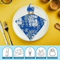 thumbnail image 6 of PHYHOO Blue Floral Print Cloth Napkins, Dinner Napkins Cloth, Washable Napkins for Home, Kitchen, Dinner, Party, Wedding, Cocktail 6 PCS, 6 of 7