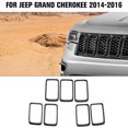 thumbnail image 1 of CheroCar Front Grille Inserts Trim kit for Jeep Grand Cherokee 2014‑2016,Black, 1 of 7