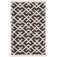 thumbnail image 2 of Safavieh Dhurries Brianna Geometric Area Rug, Brown/Ivory, 8' x 10', 2 of 11