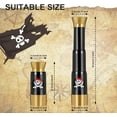 thumbnail image 2 of 2 Pieces Plastic Pirate Telescope Toy Portable Adjustable Mini Retro Telescope Mini Plastic Pirate Captain Monocular Telescopes Toy for Party Favor Supplies, Bronze and Black, 2 of 7