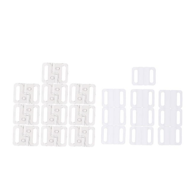 20 pares de Clips Hooks Bra Strap Hugo Plástico 14 mm 25 x 19 mm