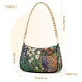 thumbnail image 3 of FORMRS Womens Shoulder Bag with Chain Strap Clutch Purse Cute Tote Handbag, White Floral Garden, 3 of 7