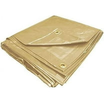 PVC Vinyl Cover Waterproof UV Resistant Heavy Duty Vinyl Tarp 13oz 18 Mil -TAN (20x20)