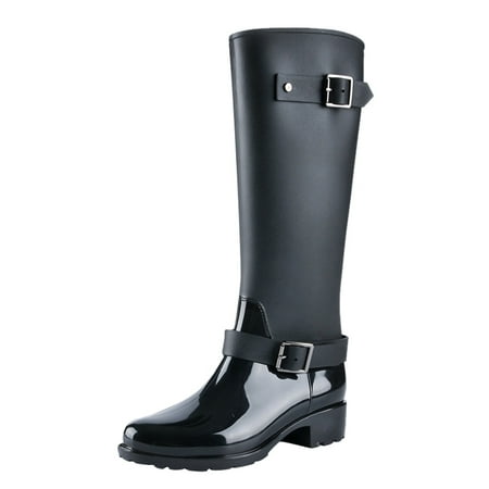 

Rain Shoes for Women Women Waterproof Rain Boots Women Waterproof Garden Fashion Rain Boots Knee High Rain Boots Eain Boots Water Shoes for Women Pvc Black 40