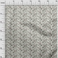 thumbnail image 2 of oneOone Cotton Jersey Ivory Fabric Leaves & Flower Floral Sewing Material Print Fabric By The Yard 58 Inch Wide, 2 of 4