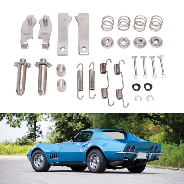Hardware Kit De Freno De Estacionamiento De Acero Inoxidable X4229 De Repuesto Para Corvette C2 C3 LH Y RH 1965-1982
