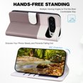 thumbnail image 6 of For Google Pixel 9 Pro XL Cute Animal Pattern Wallet Case,Color Matching Premium PU Leather Shockproof Magnetic Flip Kickstand Credit Card Slots Slim Phone Case with Wrist Strap, Gray, 6 of 10