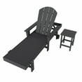 thumbnail image 4 of WestinTrends 2 Piece Adirondack Poly Reclining Chaise Lounge With Arms & Wheels, Gray, 4 of 5