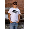 thumbnail image 4 of I Love My Awesome Wife Cute Husband Men's Graphic T Shirt Tees Brisco Brands L, 4 of 5