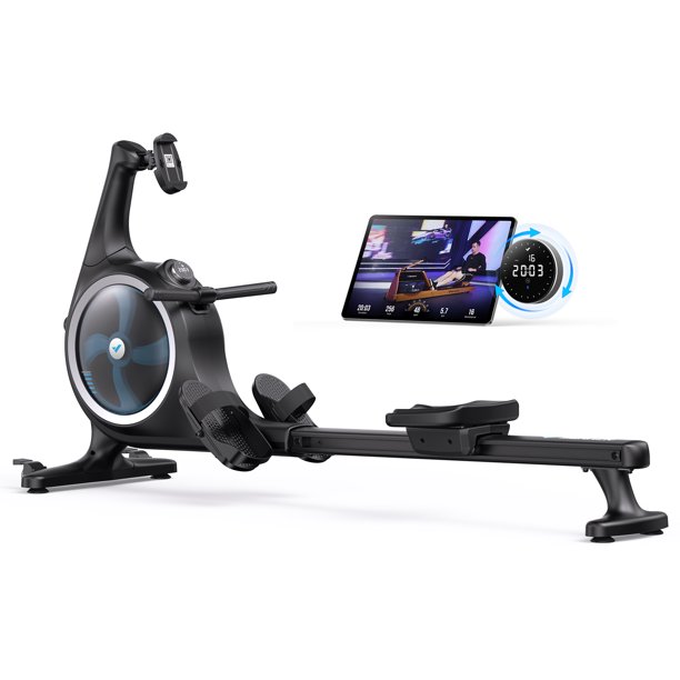 MERACH Water Rowing Machine 16 levels Resistance Bluetooth