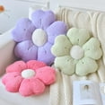 thumbnail image 3 of Flower Pillow, Flower Shaped Pillow Decorative Throw Pillows for Bed Couch, Cute Daisy Pillow Dorm Decor Floor Seating Cushion (Green, 19.6 Inches), 3 of 7