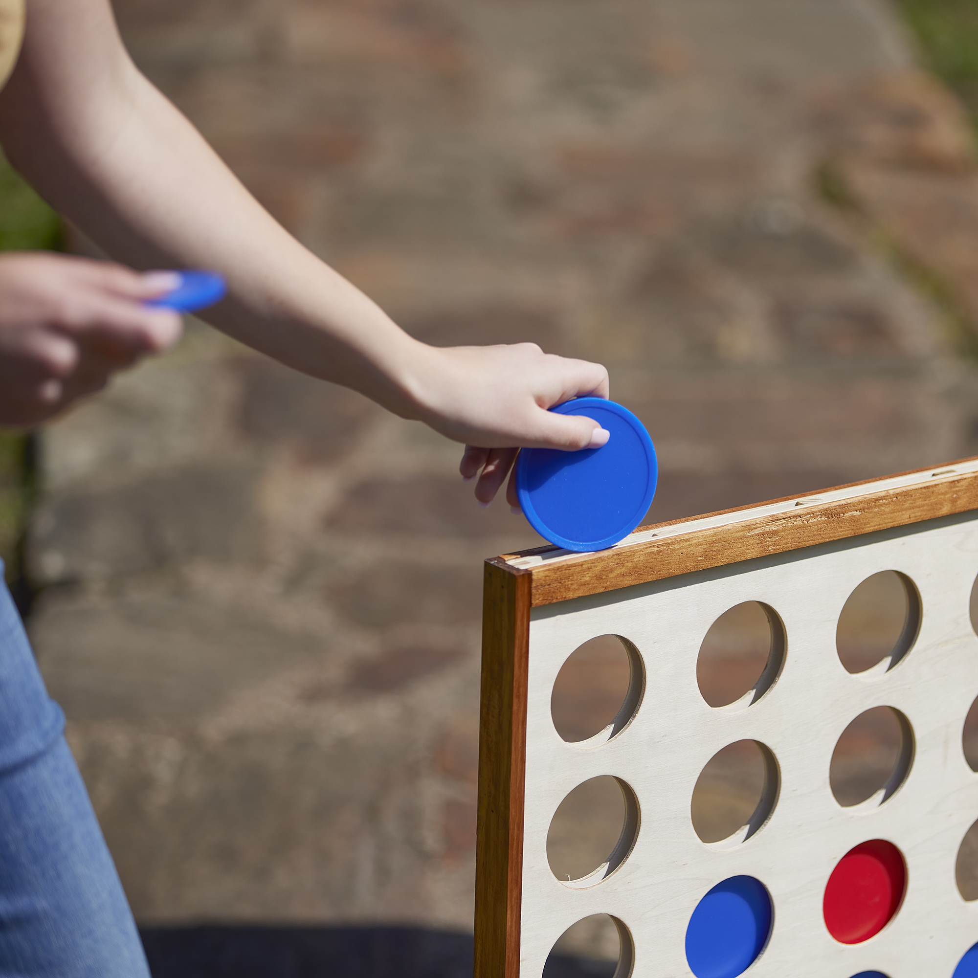 Yard Games Giant Tumbling Timbers & Giant 4 in a Row Outdoor Game Bundle