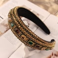 thumbnail image 1 of Luxury Padded Baroque Headbands - Wide Brilliant Full Crystal Hair Bands, 1 of 52