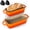 Orange, variant on 2 IN 1 Cast Iron Bread Loaf Pan with Lid, 3.4QT 9x5 Inch Dutch Oven for Bread Baking, Even Heating Bread Oven, Enameled Bread Pan for Homemade Sourdough Bread Baking & Versatile Cooking, Orange
