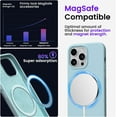 thumbnail image 4 of Magnetic Case Compatible for iPhone 14 Pro Max Case [Compatible with MagSafe] [+Screen Protector] Liquid Silicone Gel Rubber Full Body Protective Cover Case 6.7 Inch-Succulent, 4 of 14