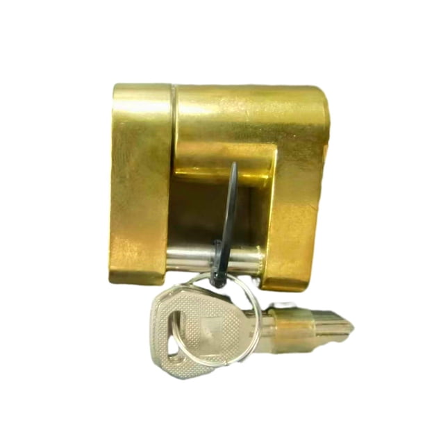 Monstrate Cerradura multifuncional segura, duradera, fácil de instalar, adecuada para herramientas de cerrajería para caravanas y remolques Cerraduras de hardware Dorado