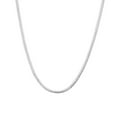 thumbnail image 2 of K-KED 5PCS Fashion 925Sterling Silver Vivid 3mm Snake Bone Chains Necklace 16"-30" -16 inch, 2 of 8