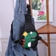 thumbnail image 1 of Bolsa De Pecho Para Niños Bolso de pecho para niños con dibujos animados divertidos y divertidos (dinosaurio negro), 1 of 5