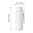 thumbnail image 3 of Stainless Steel Insulated Cup Portable Direct Drink Travel Mug - Thermal Coffee Cup for Home Camping Car Office, White, JKODE, 3 of 6